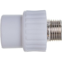 Муфта RTP комбинированная PN25, наружная резьба, D20х1/2 мм 10662