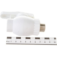 Кран шаровой RTP полнопроходной, с наружней резьбой на выходе, D20х1/2 мм 17136