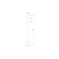 Садово-парковый светильник Elektrostandard TECHNO чёрный 1419 a049720