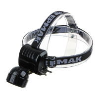 Фонарь ЕРМАК налобный аккумуляторный 5 ярк. LED, вилка 220В, 8х6х7,5смD 328-046