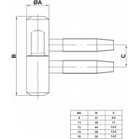 Петля Amig покр. бихром 20-14х48 (М) BIC