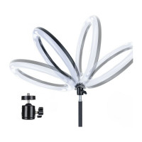 Кольцевой свет Camelion KD-810F C02 LED 10 Вт, подставка для смартфона 13010