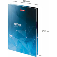 Блокнот BRAUBERG Бизнес БОЛЬШОЙ ФОРМАТ 215х295мм, А4, 128л, твердый, клетка 111593