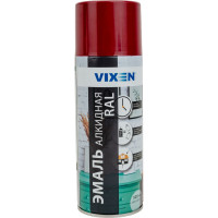 Алкидная эмаль VIXEN темно-красная RAL 3011, аэрозоль, 520 мл VX13011