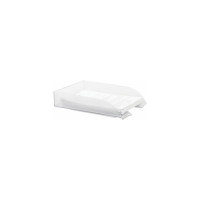 Горизонтальный лоток для бумаг BRAUBERG Office style 320х245х65 мм прозрачный 237288