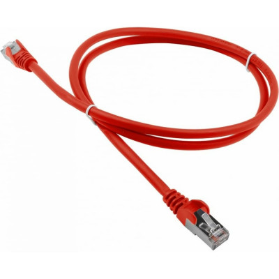 LANMASTER Патч-корд RJ45 - RJ45, 4 пары, S/FTP, категория 6A, 1.5 м, красный LAN-PC45/S6A-1.5-RD