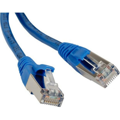 LANMASTER Патч-корд RJ45 - RJ45, 4 пары, FTP, категория 5е, 5 м, синий , LAN-PC45/S5E-5.0-BL