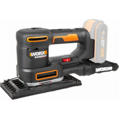 WORX Виброшлифмашина аккумуляторная 20В без АКБ и ЗУ WX820.9