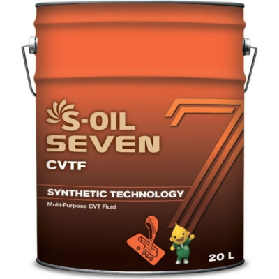 S-OIL SEVEN Трансмиссионное масло CVTF 20L синтетика E107818