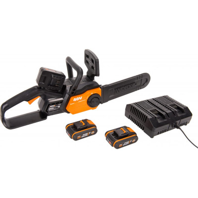 WORX Пила цепная аккумуляторная ChainSaw 30см 20 В 2 Ач двойное ЗУ WG381E