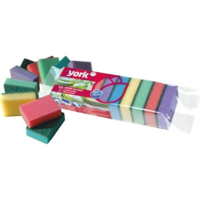 YORK Губки 10 шт. кухонная Джамбо 030030