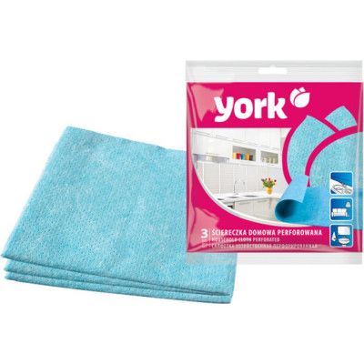 YORK Салфетка перфор. 3 шт. 020030