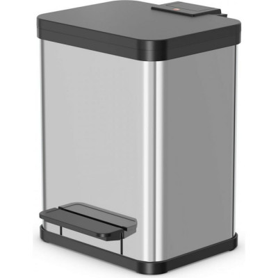 Hailo Мусорный контейнер Оko duo Plus M 2*9 л., нерж. сталь, хром, арт. 0622-200