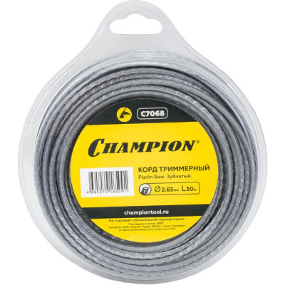 CHAMPION Корд трим. Platin Saw 2.65ммх30м зубчатый C7068