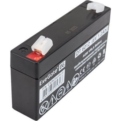 ExeGate батарея аккмуляторная АКБ DT 6012 6V 1.2Ah, клеммы F1 282944