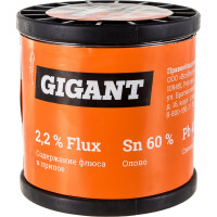 Gigant Припой Sn60 Pb40, трубка 1,0мм, 1000г GT-091