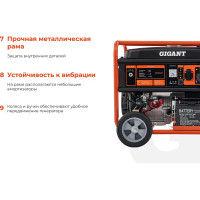 Gigant Бензиновый генератор GGL-6500E