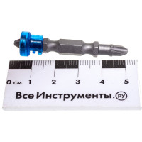 TUNDRA Биты двухсторонние, сталь S2, круглый магнит-ограничитель, PH2 х 50 мм, 2 шт. 2393922