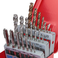 Набор машинных метчиков Ruko M3-M12 мм HSSE-Co5 21пр 245054