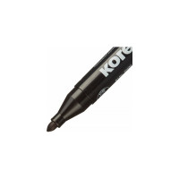 Перманентный маркер 12 шт в упаковке Kores черный 1.5-3 мм круглый наконечник 20930 204448