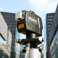 Лазерный самовыравнивающийся уровень DEKO DKLL12PG1 360/3 SET2, зеленый луч, 12 линий, штатив 1.2 м 065-0235