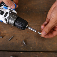 Аккумуляторная дрель-шуруповёрт DEKO GCD12DU3 SNOW WHITE SET1, 12В, 32 Нм, 1х1.5 Ач, з/у 063-4170