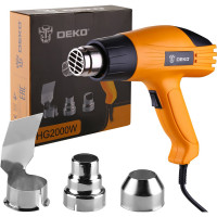 Строительный фен DEKO HG2000W, 2000Вт, 2 скорости, защита от перегрева 063-4166