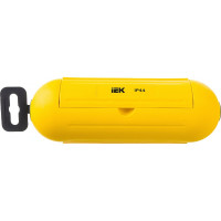 Бокс для защиты кабельного соединения IEK IP44 желтый WBX10-44-K05