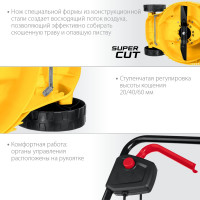 Сетевая газонокосилка STEHER 1300 Вт LM-33-1300