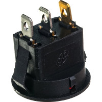 Клавишный круглый выключатель duwi 250V 6А 3с ON-OFF красный с подсветкой RWB-214, SC-214, 26848 2