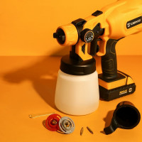 Аккумуляторный краскопульт DEKO DKSG20K2, 120W, 800 мл 063-4180