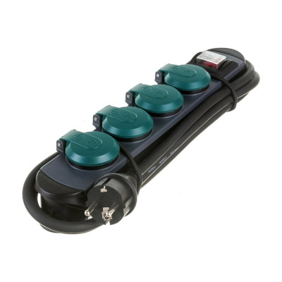 Удлинитель Electraline 4Р с выключателем H07RN-F 3x1,5-1,8М 16А 62185