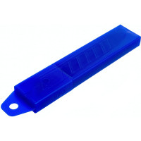 Лезвия для ножей BRAUBERG ширина 25 мм, КОМПЛЕКТ 10 шт., в пластиковом пенале, 237449