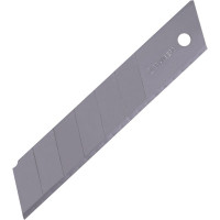 Лезвия для ножей BRAUBERG ширина 25 мм, КОМПЛЕКТ 10 шт., в пластиковом пенале, 237449