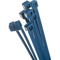 Кабельные стяжки FORTISFLEX КСС Magnetic 4х150 синий, 100 шт. 82021