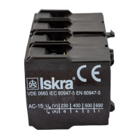 Блок-контакт для миниконтакторов iskra ND4M-04 УТ-00019719