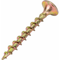 Саморез по дереву КРЕП-КОМП жёлтый цинк PH-2, 3,5х32, 1000 шт. ждп3532ф