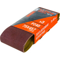 Лента шлифовальная (3 шт; 75х457 мм; P240) Tulips tools EA07-407