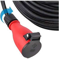 Штепсельная розетка евро Electraline 16А 230В IP54 55083