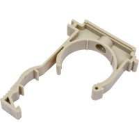 Опора для труб RTP одинарная, с защелкой, D40, серая 17042