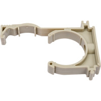 Опора для труб RTP одинарная, с защелкой, D40, серая 17042