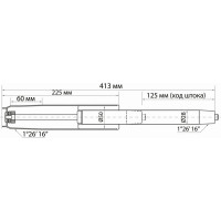 Газ-лифт BRABIX A-140 стандартный, черный, длина в открытом виде 413 мм, d 50 мм, класс 2 532002