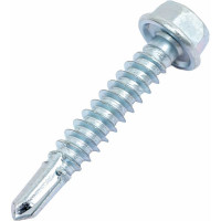 Кровельный саморез КРЕП-КОМП цинк 7 мкм, без шайбы, 5,5х32, 250 шт. скбш5532ф