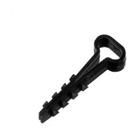 Дюбель-хомут DM PLAST 6-12 для плоского кабеля, чёрный 100шт dx6-12-1dm