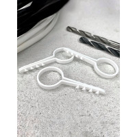 Дюбель-хомут DM PLAST 20 для круглого кабеля, белый, 100 шт dx20dm