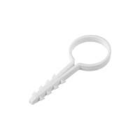 Дюбель-хомут DM PLAST 20 для круглого кабеля, белый, 100 шт dx20dm