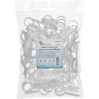 Дюбель-хомут DM PLAST 20 для круглого кабеля, белый, 100 шт dx20dm