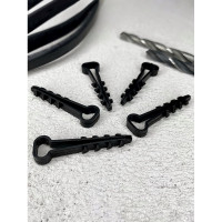 Дюбель-хомут DM PLAST 5-10 для плоского кабеля, чёрный 100шт dx5-10-1dm