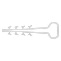 Дюбель-хомут DM PLAST 6-12 для плоского кабеля, белый, 100 шт dx6-12dm