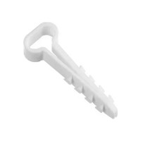 Дюбель-хомут DM PLAST 6-12 для плоского кабеля, белый, 100 шт dx6-12dm